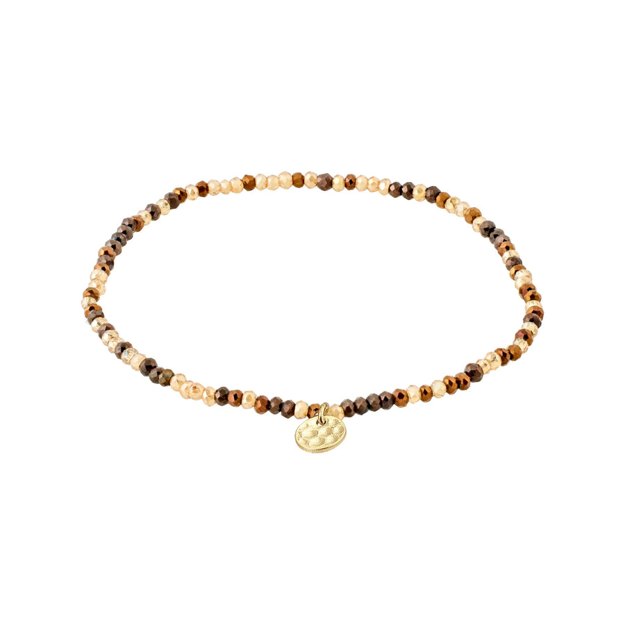 Bracelet de perle multi brun INDIE - Pilgrim