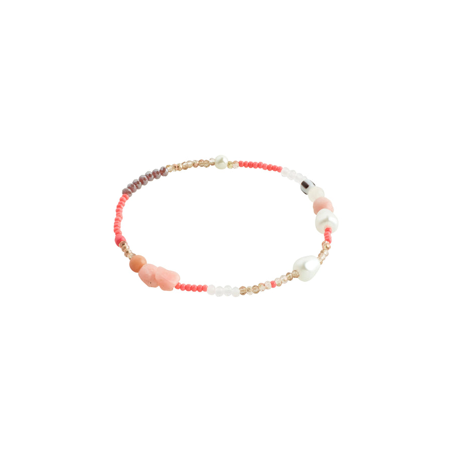 Bracelet de perle travaillé rose INDIANA - Pilgrim