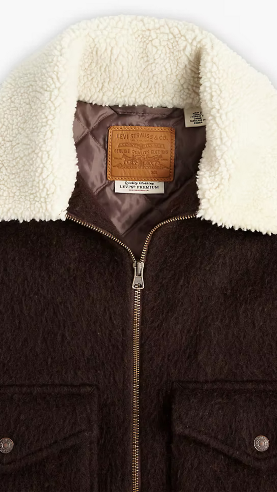 Manteau en sherpa brun - Levi's
