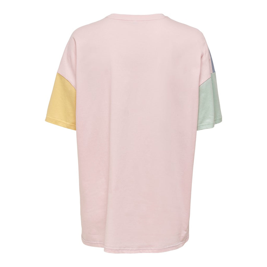 t-shirt long oversize- perfect pink, ONLY